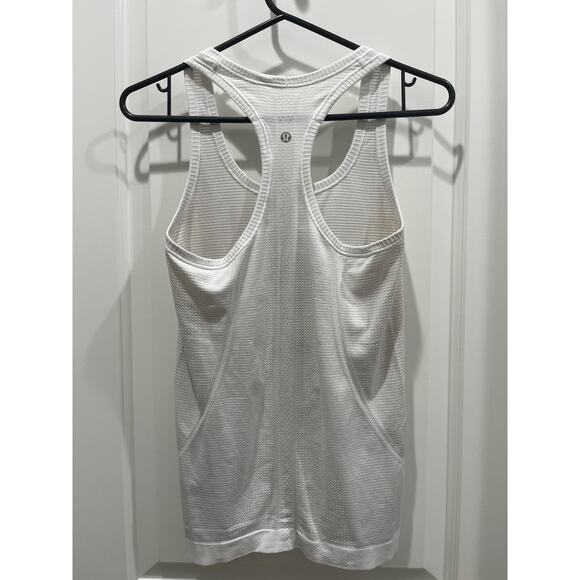 Lululemon White Racerback Align Activewear Tank Sz 4 - Picture 3 of 4